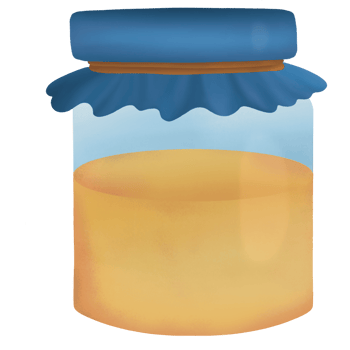 A jar of honey png