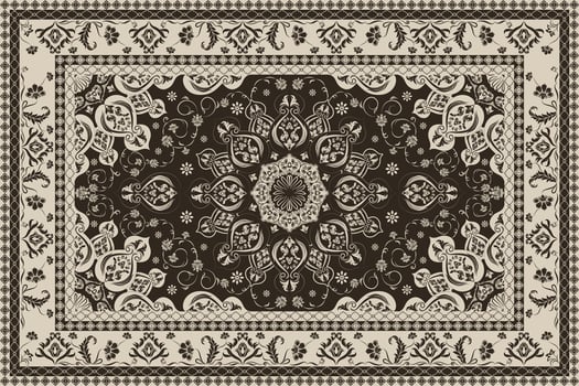 Enhance your designs with this stunning damask pattern, ideal for textiles and wallpaper. vector