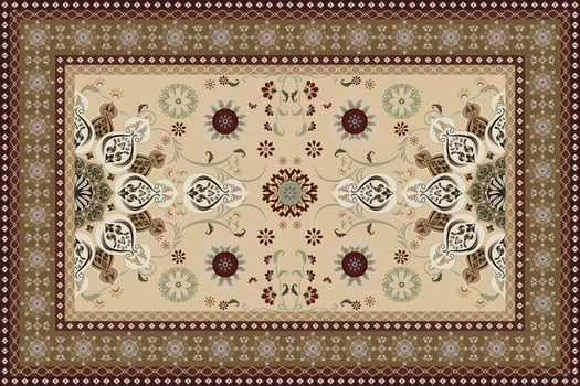 Vintage decorative background with ornament in retro style, illustration. vector