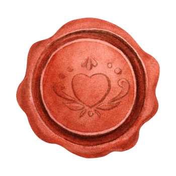 Wax seal in vintage style. Watercolor hand-drawn retro isolated illustration. Red round stamp ideal for retro letters, invitations, and romantic stationery designs, greeting cards, wrapping, stickers png