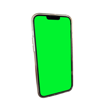 Phone with green screen png