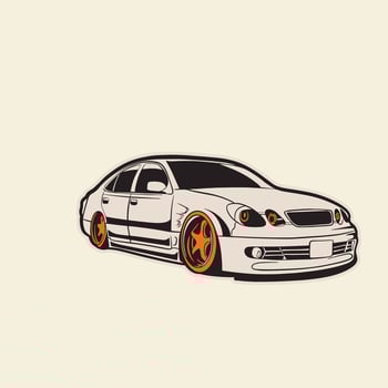 Car Illustration For Conceptual Design. Suitable for posters stickers, t-shirt prints, and banners vector