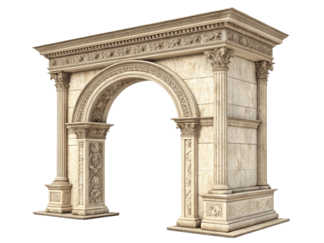 beautifully crafted pillar archway showcases intricate designs and elegant details, perfect for enhancing any architectural setting png