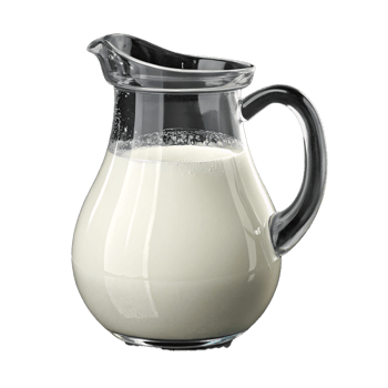 Refreshing glass jar milk png