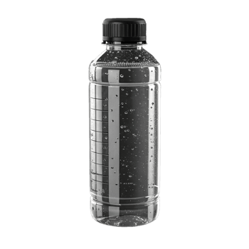 Transparent water bottle for drink isolated png