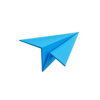Blue Paper Airplane Symbolizing Communication Style png