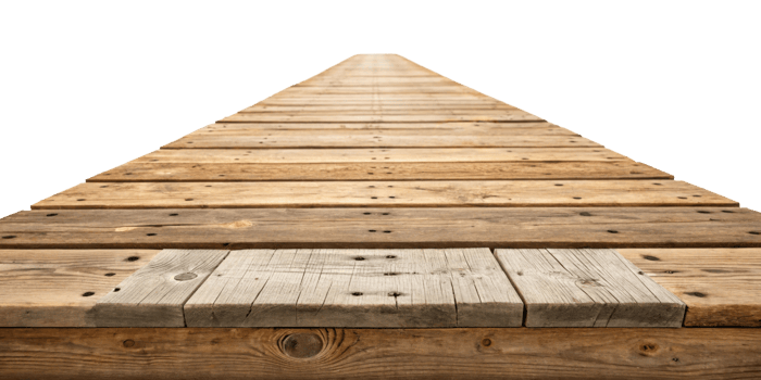 long wooden pathway stretches into distance, showcasing its rustic texture and natural beauty png