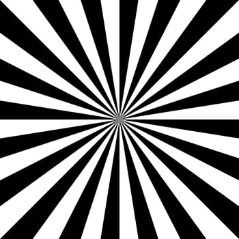 Striped black and white abstract artwork background. Minimal radial lines. Geometric monochrome pattern for modern art and design vector