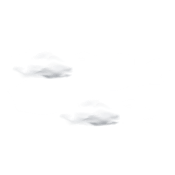 Clean white clouds fog transparent background png