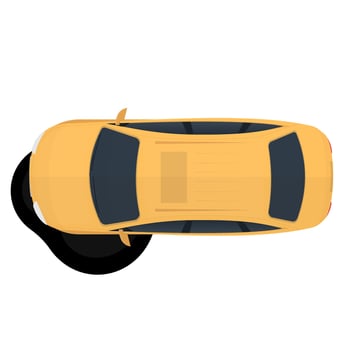 A faulty car. Car repair vector