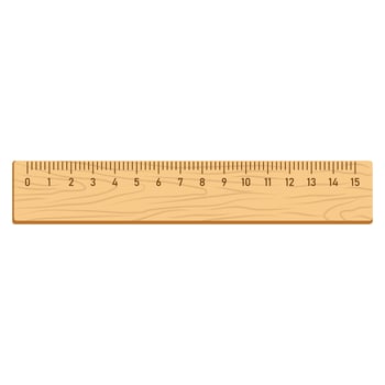 Wooden Ruler with Centimeter Markings Illustration Image vector