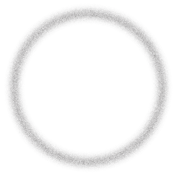 Dotted grainy circle. Stipple gradient texture. Dusty grunge round with fade effect. Circular sandy eclipse. Radial blurred abstract frame. png