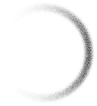 Dotted grainy circle. Stipple gradient texture. Dusty grunge round with fade effect. Circular sandy eclipse. Radial blurred abstract frame png
