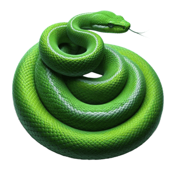 Lush Forest Snake with Glossy Scales png