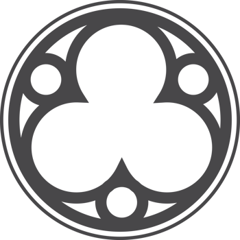 Gothic circle rose window with medieval ornament. Cathedral rosette. Christian architecture element with stained glass. Radial frame png