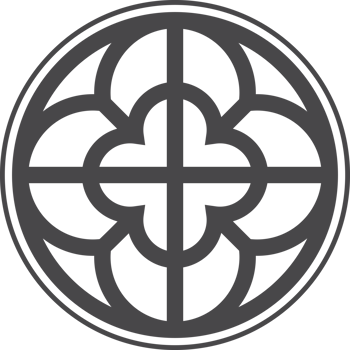Circle rose window with medieval ornament. Cathedral gothic rosette. Christian architecture element with stained glass. Radial frame. png