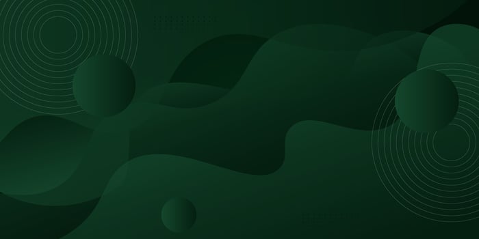 Abstract dark green 3D background. Simple wave pattern design. Modern geometric shapes. Eps10 vector