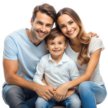 Parents love, father and sons silhouette, symbols of parents transparent background png