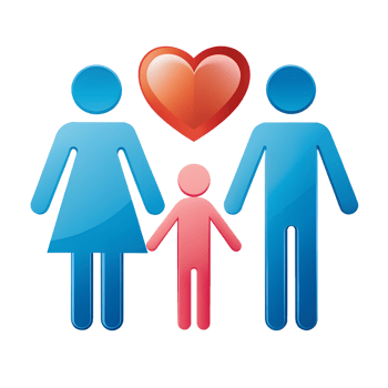 A family line art sign illustration silhouette a white background png