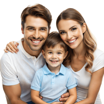 Parents love, father and sons silhouette, symbols of parents isolated transparent background png