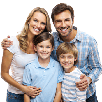 A happy family, parents and sons, mother father and baby, a happy smiling family together at home a white background png