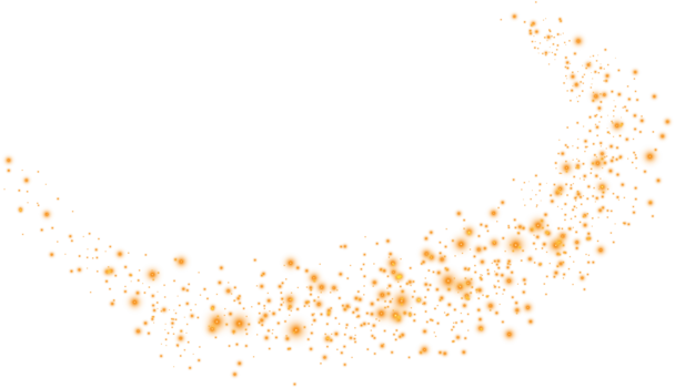 Sparkling Crescent An Enchantingly Magical Orange Glitter Background for Creative Inspiration and Aesthetic Appeal png