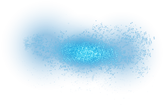 This piece features an abstract blue light burst design set against a transparent background, creating visual interest png