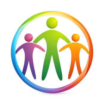 A family line art illustration png
