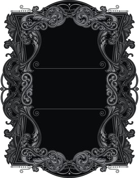 ornament victorian frame vector
