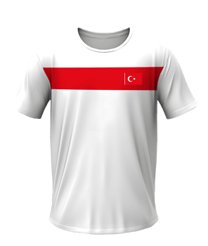Turkiye soccer shirt with transparent background png