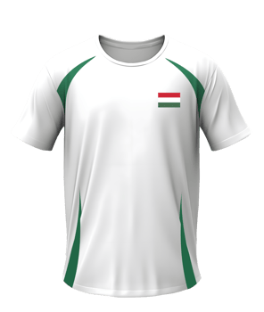 Hungary soccer shirt with transparent background png