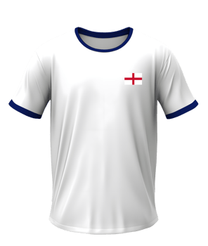 England soccer shirt with transparent background png