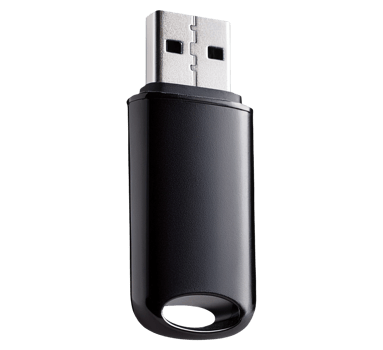 Black USB flash drive for data storage and transfer png