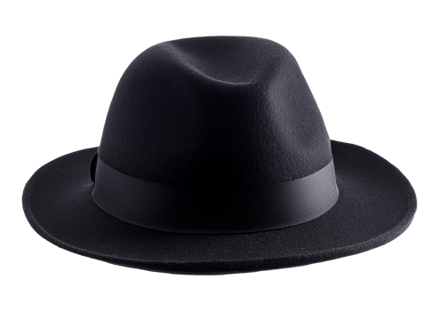 Black Fedora Hat A Classic and Stylish Accessory png