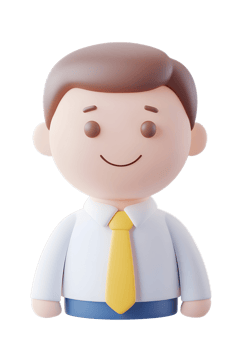 cartoon character 3d businessman figure png