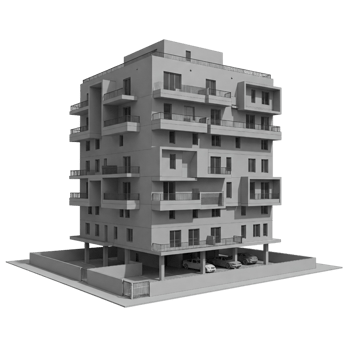 Modern Residential Building Architecture png
