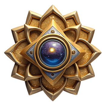 extraordinary modern Ancient Mandala Symbol Gold Cutout Isolated exclusive png