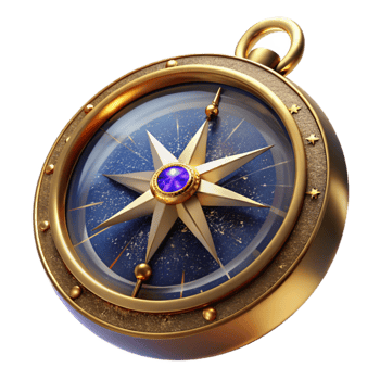 extraordinary modern Antique Compass with Gold Accents Transparent authentic png