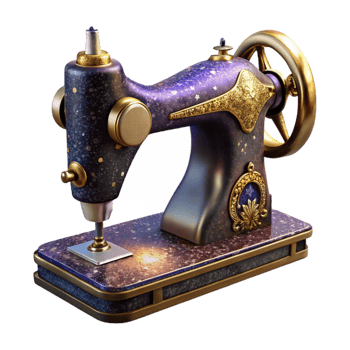 impressive modern Antique Sewing Machine Cast Iron Isolated original png