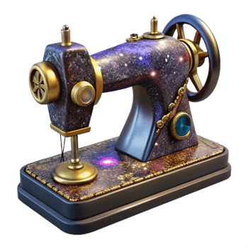 beautiful creative Antique Sewing Machine Cast Iron Isolated high quality png