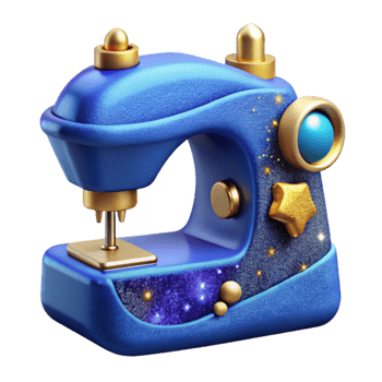 stunning rustic Blue Sewing Machine Needle Isolated Element genuine png