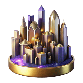 serene creative City Skyline Silhouette Transparent Element png