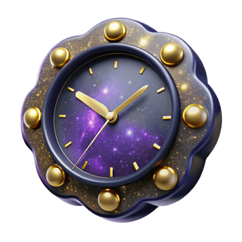 wonderful abstract Clock Face with Bold Numbers Isolated detailed png