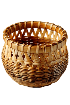 Handwoven Basketry Intricacies A Study in Sustainable Craftsmanship Artistry png
