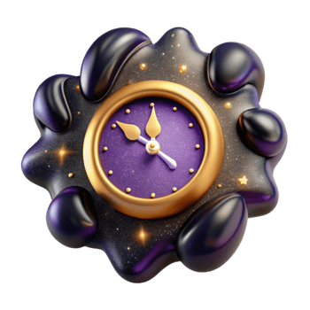 stunning contemporary Clock Hands at Midnight Cutout professional png