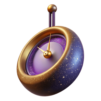 wonderful abstract Clock Pendulum Swinging Side View Isolated Element original png