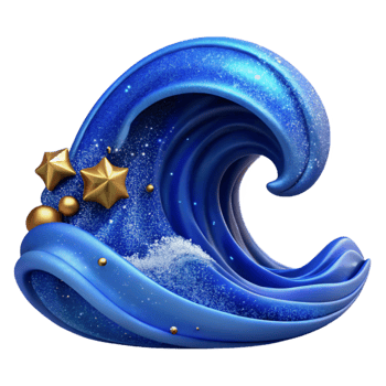 magnificent classic Deep Blue Ocean Wave Cutout premium png