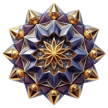 impressive vintage Duotone Kaleidoscope Pattern Transparent Background exclusive png