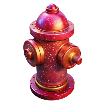 wonderful vintage Fire Hydrant Red Paint Chipped Transparent Background high quality png