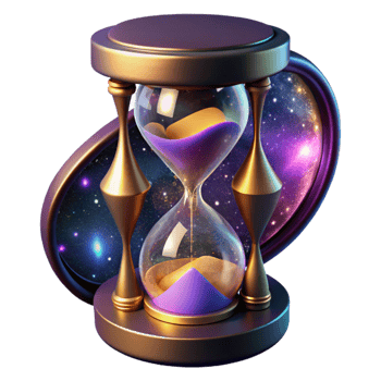 dramatic rustic Glowing Hourglass in Dark Room Cutout original png